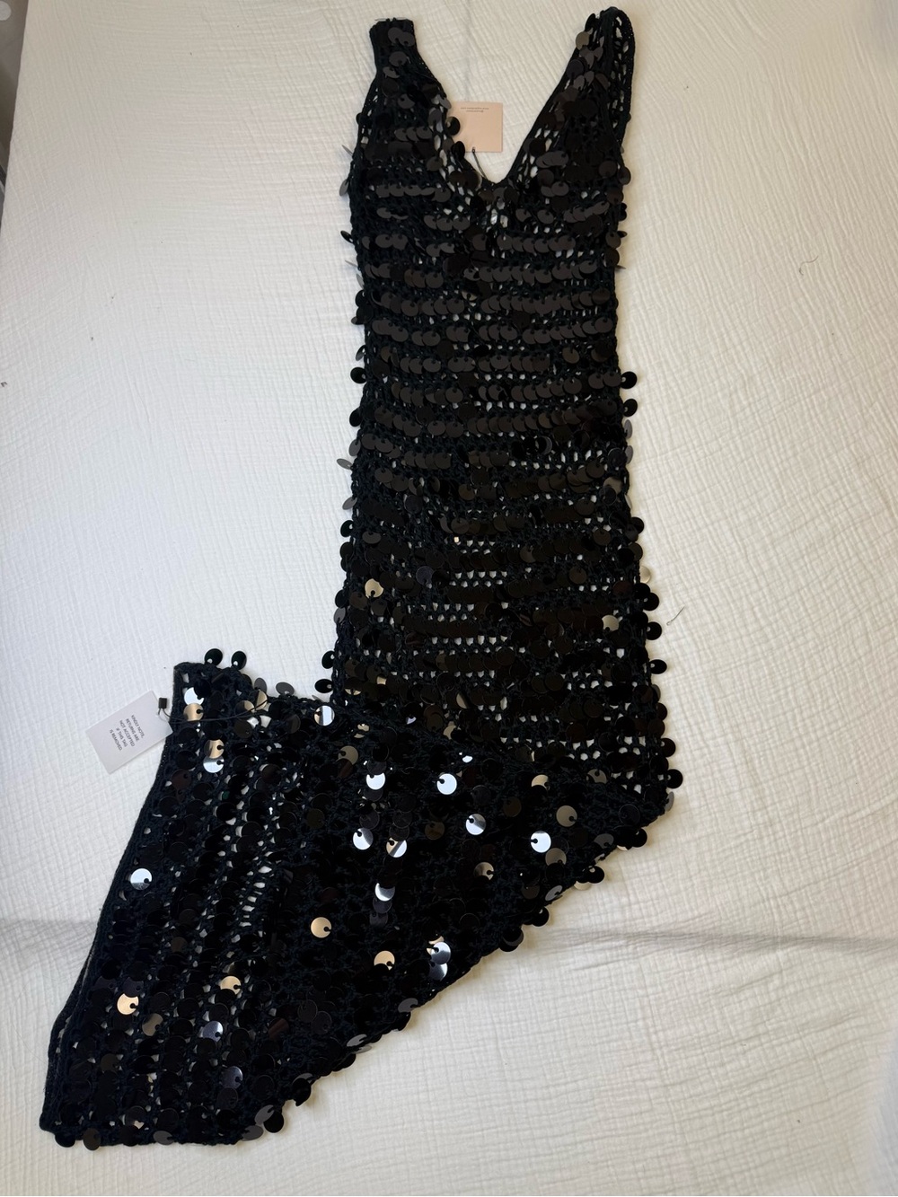 superdown Black Sequin Crochet Top - Picture 4 of 5